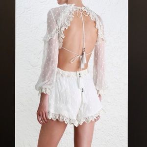 Zimmermann Divinity Scallop Ruffle Playsuit 🔥🔥🔥